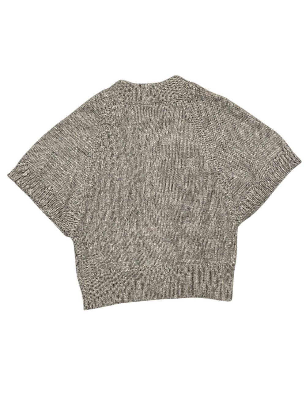 Bruuns Bazaar Small Grey Alpaca Blend Button Front Knit Cardigan - Picture 7 of 10
